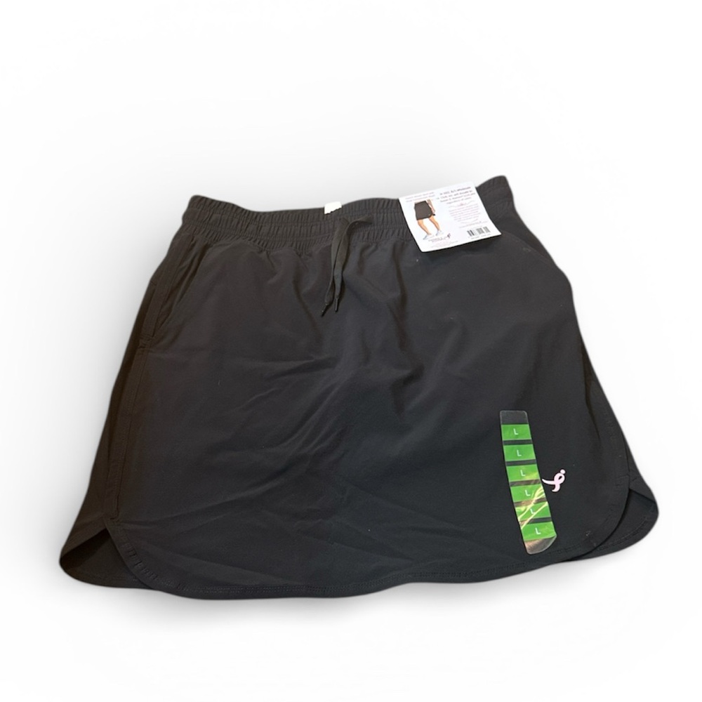 Earth Yoga Skort Susan G. Komen Breast Cancer Black Active Women's Large NWT